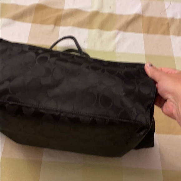 Large canvas coach purse.  Excellent condition - Picture 2 of 7